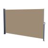 Outdoor Aluminum Handle Pentacle Side Pull Shed Office Partition Cafe Terrace Windshield Isolation Canopy Brown
