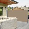 Outdoor Aluminum Handle Pentacle Side Pull Shed Office Partition Cafe Terrace Windshield Isolation Canopy Brown