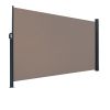 Outdoor Aluminum Handle Pentacle Side Pull Shed Office Partition Cafe Terrace Windshield Isolation Canopy Brown