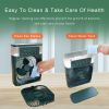 5 In 1 600ml Air Cooling Fan Portable Air Conditioner Fan Timed Air Cooling Fan with 7 Color Lights 5 Jets 3 Speeds