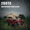 the roof tent with 280TC 2000 waterproof lattice cloth for using as a Camping