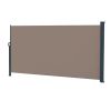 Outdoor Aluminum Handle Pentacle Side Pull Shed Office Partition Cafe Terrace Windshield Isolation Canopy Brown