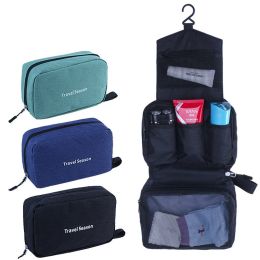 Travel Toiletry Bags for Men Water-Resistant Bathroom Shaving Storage Accessories (Color: Black)
