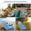 Inflatable Lounger Air Sofa Chair Couch with Portable Organizing Bag Waterproof Anti Leaking for Backyard Lakeside Beach Traveling Camping Picnics