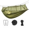 600lbs Load 2 Persons Hammock with Mosquito Net Outdoor Hiking Camping Hammock Portable Nylon Swing Hanging Bed