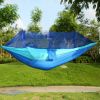 600lbs Load 2 Persons Hammock with Mosquito Net Outdoor Hiking Camping Hammock Portable Nylon Swing Hanging Bed