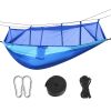 600lbs Load 2 Persons Hammock with Mosquito Net Outdoor Hiking Camping Hammock Portable Nylon Swing Hanging Bed