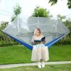 600lbs Load 2 Persons Hammock with Mosquito Net Outdoor Hiking Camping Hammock Portable Nylon Swing Hanging Bed