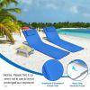 Outddoor Adjustable 3-Piece Beach Lounge Chair Mat Set