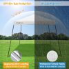 10 x 10 Feet Pop Up Canopy with Mesh Sidewalls and Roller Bag
